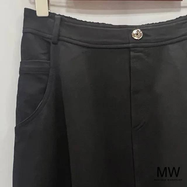 【MAGIQUE WARDROBE】高棉鬆緊後開衩A字長裙(2色)