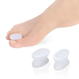 【足的美形】任選 - 頂級彈力矽膠腳趾分離墊(一雙)