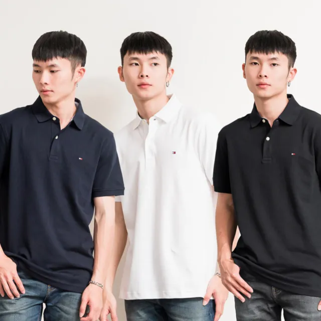 【Tommy Hilfiger】男版 POLO衫 經典小標 純棉款 立領短袖 短袖 上衣 穿搭 平輸品(現貨 美國代購)