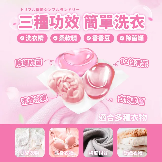 【H&R 安室家】享淨 三合一專利配方/洗衣球/洗衣膠囊 25顆x3盒