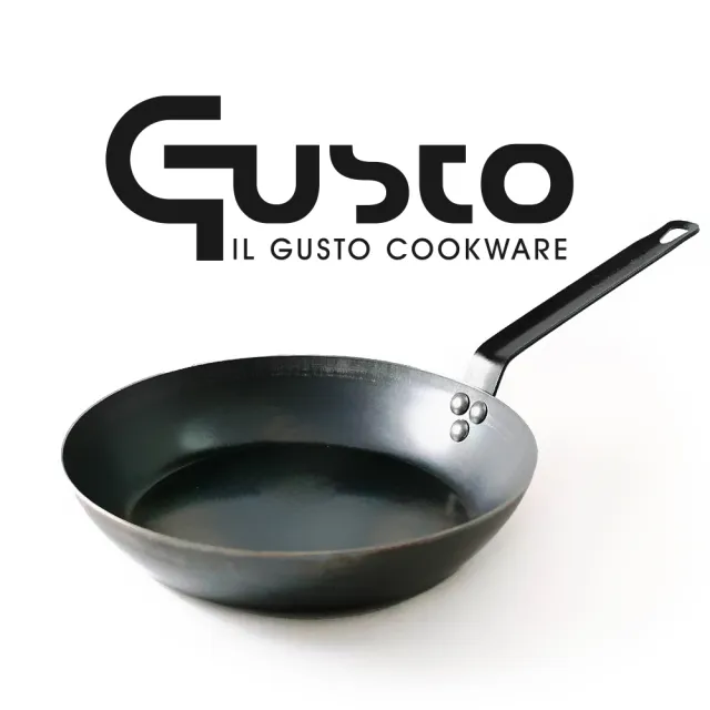 【GUSTO】GUSTO 20cm黑鐵平底鍋