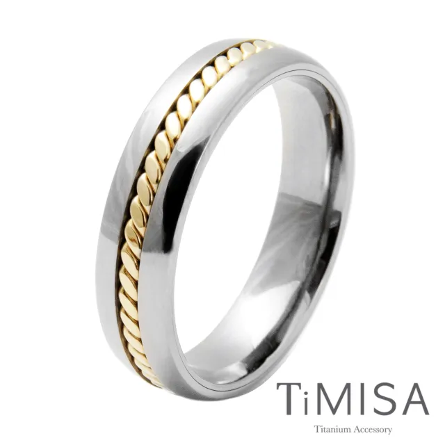 【TiMISA】鎖住愛情 純鈦戒指