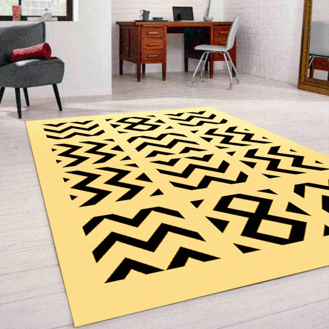 【范登伯格】比利時 薩斯大地系絲質地毯-雷紋(70x105cm)
