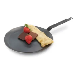 【GUSTO】26cm碳鋼無塗層法式薄餅淺底煎盤