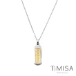 【TiMISA】永恆真愛-金-寬版 純鈦項鍊(F)