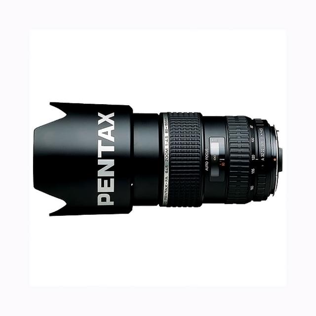 Pentax賓得士 FA645 80-160mm F/4.5 PENTAX 賓得士 FA645 80-160mm F/4.5 專業望遠變焦鏡頭,重量約1000g~1500g,適用於Pentax K-Mount系統。提供超望遠變焦功能,完美捕捉遠距景物。公司貨正品,享1年原廠保固。詳細保固資訊請參考官網 http://www.pentax.com.tw,原廠服務專線:02-23816132。