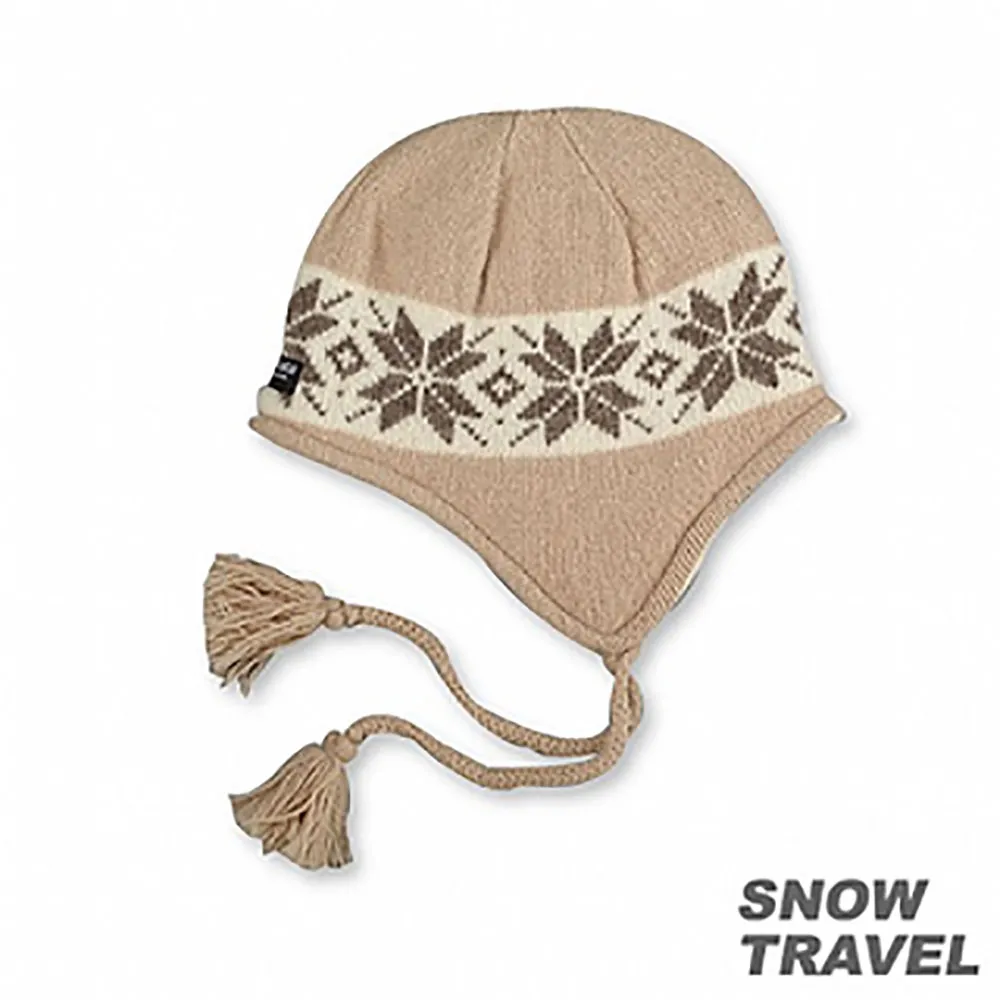 【SNOW TRAVEL】3M防風透氣保暖羊毛遮耳帽(駝黃)