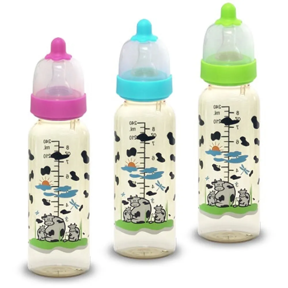 【貝喜力克】防脤氣PPSU直圓型奶瓶組(送奶瓶奶嘴刷組)