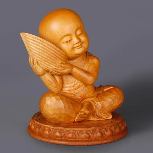 【荒木雕塑藝品】法音童子(童子系列)