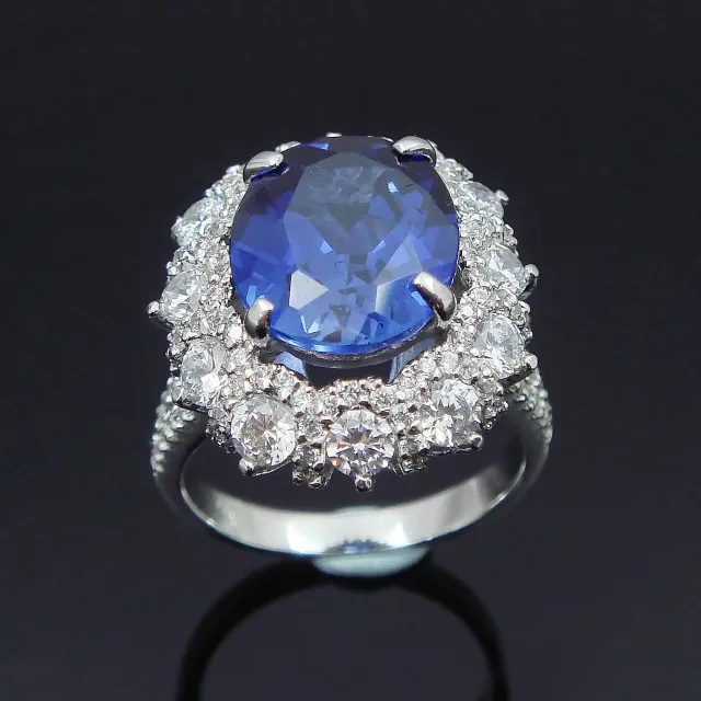 【Celosa名品-】麗緻藍寶戒指