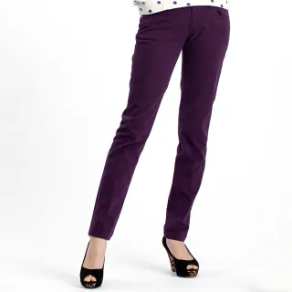 【BOBSON】女款多彩色彈性小直筒褲(8067-61)