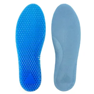 【足的美形】藍色蜂窩式矽膠全墊(2雙)