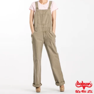 【BOBSON】女款低腰半舊吊帶長褲(D726-72)