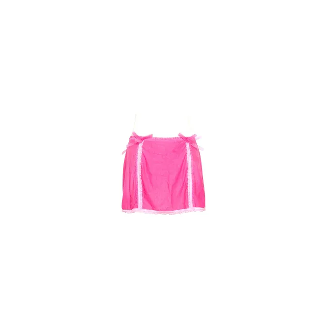 【維多利亞的秘密】薄紗粉紅性感緞帶睡裙(M號)