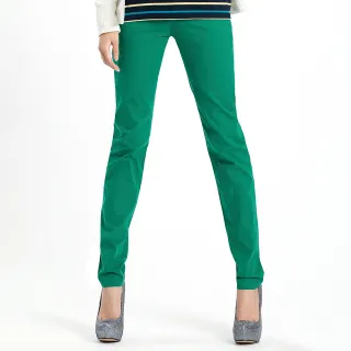 【BOBSON】女款多彩色彈性小直筒褲(8067-41)