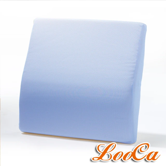 【LooCa】吸濕排汗釋壓腰靠墊(共3色)