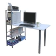 【美佳居】80X120公分寬-4層置物架型-電腦桌/工作桌(三色可選)