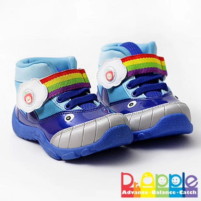 【Dr. Apple 機能童鞋】出清特賣x可愛小鯨魚造型透氣童鞋(藍)