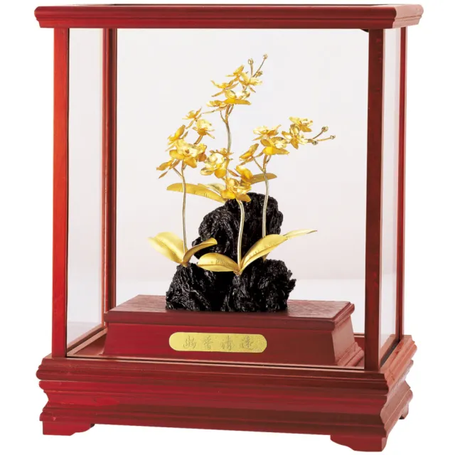 【開運陶源】純金 立體金箔櫥窗禮品(蘭)