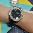 【GOTO】晶亮風尚陶瓷晶鑽手錶-黑藍(GC6158B-33-3L1)