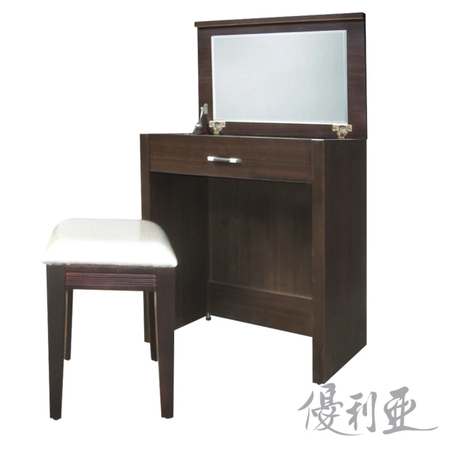 文創集 歌斯2.8尺可伸縮側推式鏡面組合(含化妝椅)評價推薦