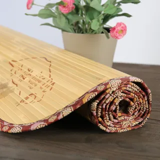 【BuyJM】台灣製雙人5x6呎寬版11mm無接縫專利貼合竹蓆/涼蓆(150*180)