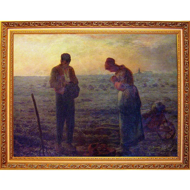 【開運陶源】The Angelus 驚豔米勒 田園之美- 晚禱(大幅 93x78cm)