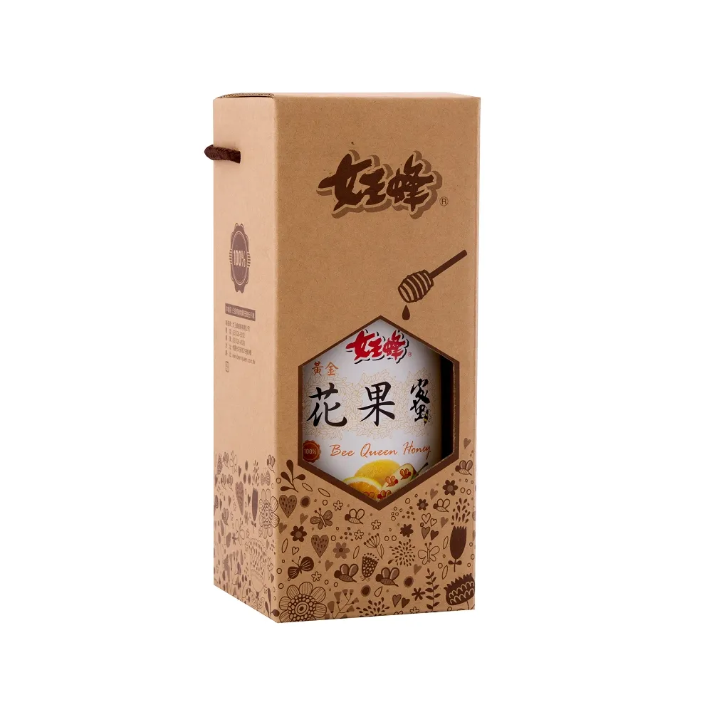【女王蜂】台灣純黃金花果蜂蜜禮盒(700g/盒)