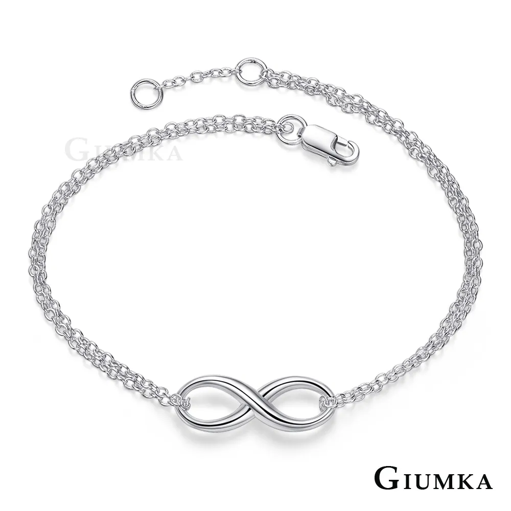 【GIUMKA】純銀手鍊．無盡纏綿．情人節禮物(銀色)