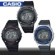 【CASIO 卡西歐】學生 中性錶 運動錶 數字電子錶 樹脂錶帶 秒錶 全自動日曆(W-216H)