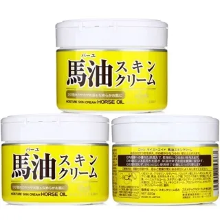 【日本Loshi】天然馬油潤膚乳霜 220gx6入組