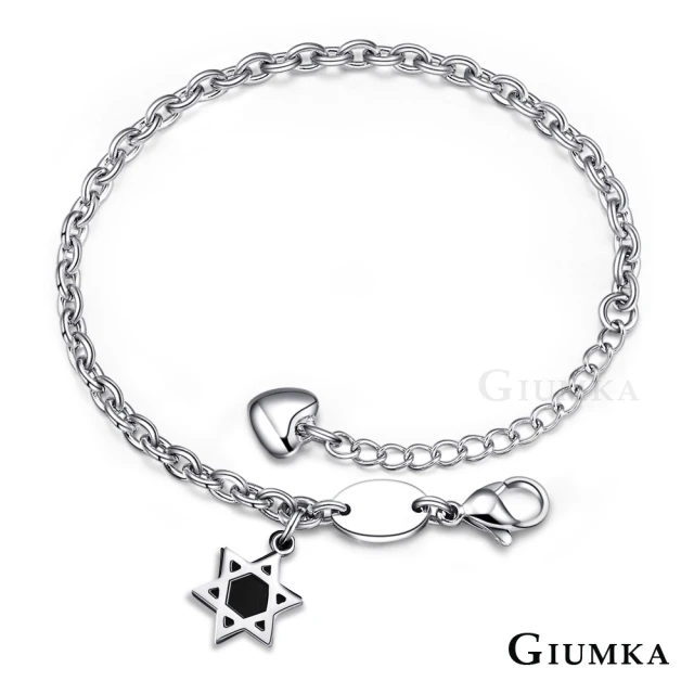 【GIUMKA】手鍊．六芒星．黑(新年禮物．送禮)