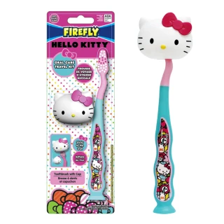 【FIREFLY】HELLO KITTY兒童牙刷(附造型刷蓋)