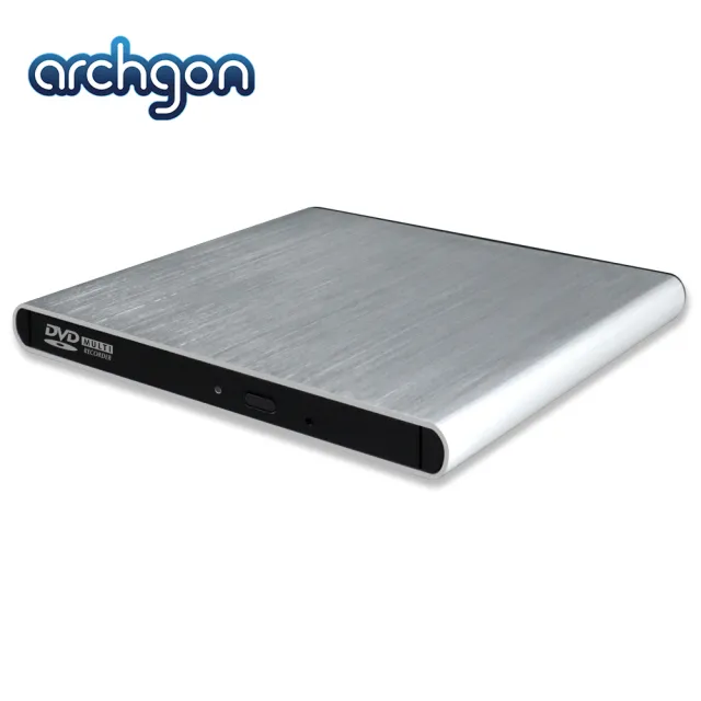 【Archgon 亞齊慷】8X MD-8107-U2-mini 迷你超薄外接DVD燒錄機(高質感髮絲紋鋁合金)