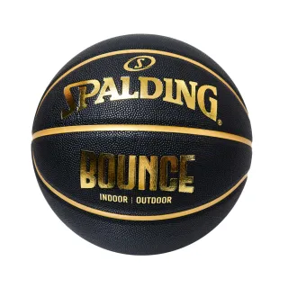 【SPALDING】斯伯丁 Bounce 籃球 PU 7號(黑/金)