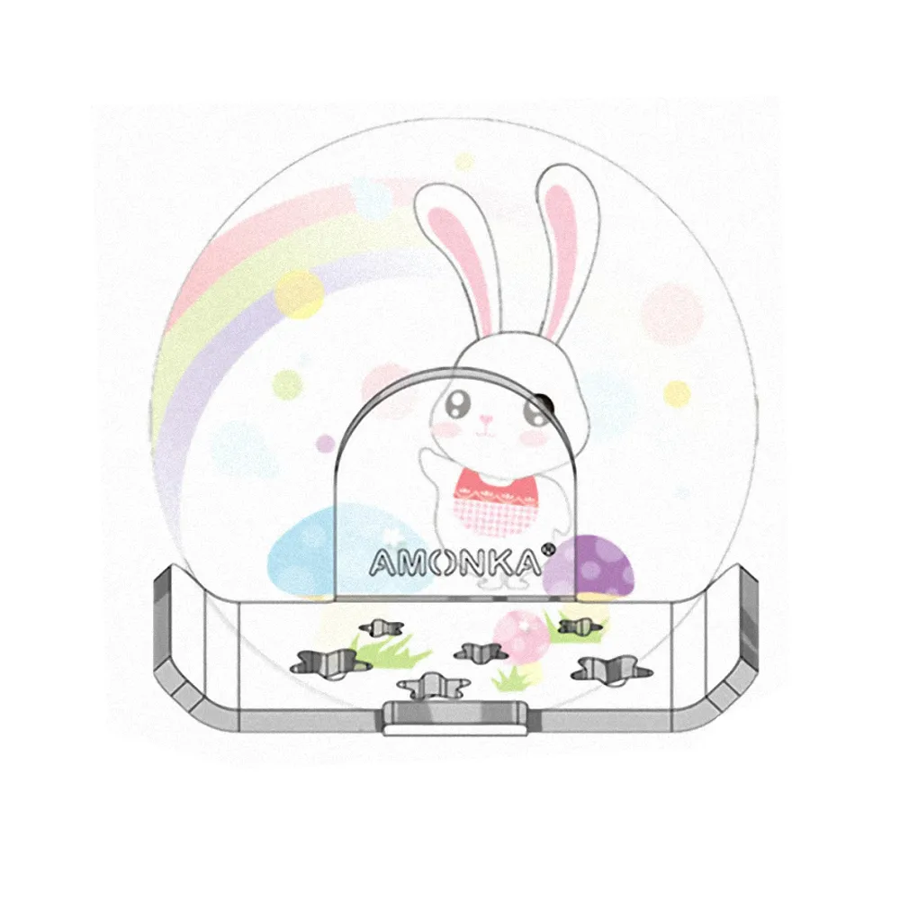 【AMONKA】3R神奇無痕掛勾長型星星造型香皂盤(彩虹兔-2入)