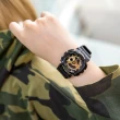 【CASIO 卡西歐】BABY-G 多層次街頭率性女孩休閒腕錶(黑金-BA-110-1A)