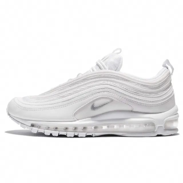 【NIKE】慢跑鞋 Air Max 97 男鞋 女鞋 休閒 氣墊 復古 反光 潮流 經典 白 灰(921826-101)