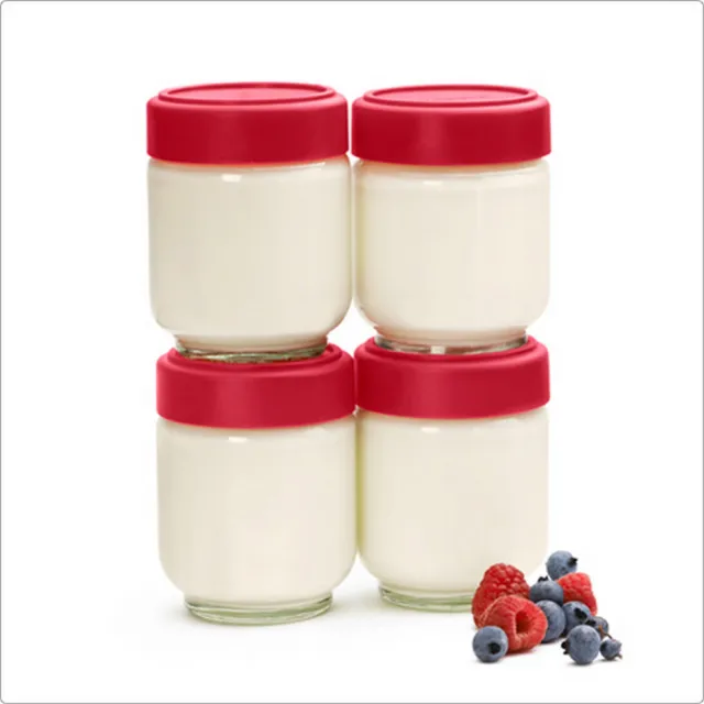 【CUISIPRO】加拿大 玻璃儲物密封罐4入 160ml / 保鮮罐 咖啡罐 收納罐 零食罐 儲物罐