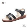 【J&H collection】甜美百搭平跟平底休閒涼鞋(現+預 白色 / 黑色 / 藍色 / 米色)