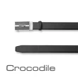 【Crocodile】Crocodile 鱷魚皮件 真皮自動扣皮帶 0101-42006-01(進口牛皮)