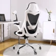 【Ashley House】凱恩一體成型4段式升降腰托人體工學電腦椅/辦公椅(休閒椅 書桌椅 工學椅 簽到)