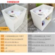 【Abis】日式穩固耐用ABS櫥櫃式中型塑鋼洗衣槽(雙門-4入)