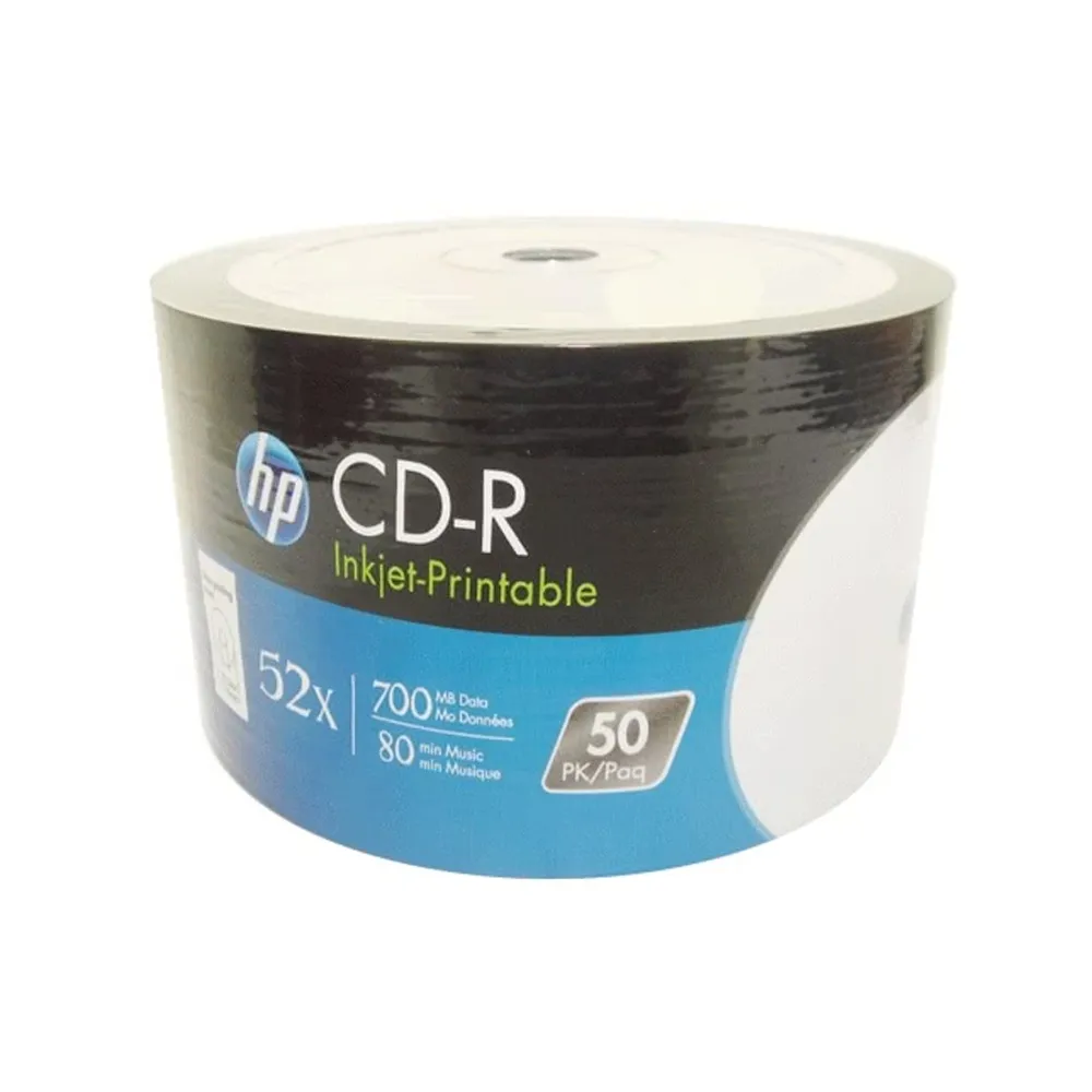 【HP 惠普】HP 可列印式 Printable CD-R 52X 700MB 空白光碟片(600片)