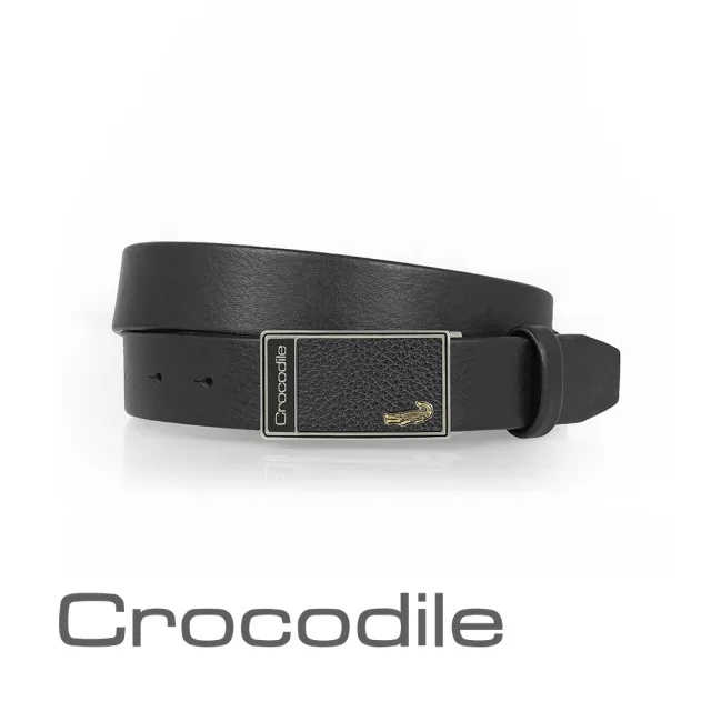 【Crocodile】鱷魚皮件 真皮扣式皮帶 0101-40041(義大利進口牛皮)