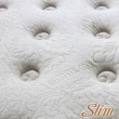 【SLIM 紓壓型】蠶絲乳膠涼感防蹣彈簧床墊(單人加大3.5尺)
