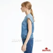 【BRAPPERS】女款 牛仔針織短袖上衣(藍)