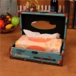 【PUSH! 居家生活用品】復古雞尾酒 紙巾盒 面紙盒 衛生紙抽取收納盒(I35)