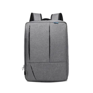 【CoolBell】多功能三用17吋防震後背包手提電腦包(灰色)