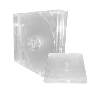 【臺灣製造】24mm PS遊戲盒 透明雙片裝PS材質遊戲盒/CD盒/DVD盒/光碟盒/可放封底(100個)